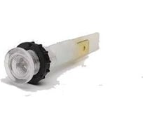 Сигнальная арматура Emas 10мм белая с зажим. MS с лампой, 230В S102NB