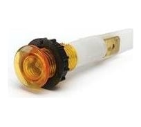 Сигнальная арматура Emas 10мм желтая с заж. MS 6,3х0,8мм с лампой, 230В S102NS