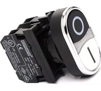 Нажимная кнопка Emas сдвоенная, черно-белая, 250 В AC, 4 А, без лампы, 8 шт. B132K21HB