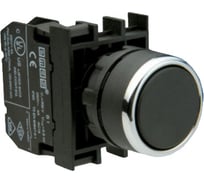 Нажимная кнопка Emas серия B, круглая, черная, 1НО+1НЗ, 250 В AC, 4 А B102DH