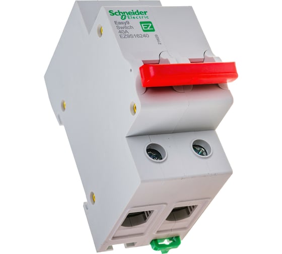 Модульный выключатель нагрузки Schneider Electric EASY9 рубильник 2полюса 40А 400В =S= EZ9S16240