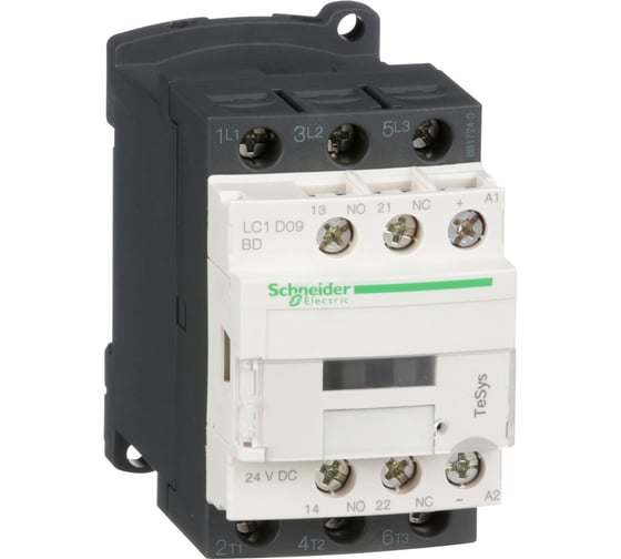 Контактор Systeme Electric 3 полюса 9А D9 1НО+1НЗ 24В DC LC1D09BD 1