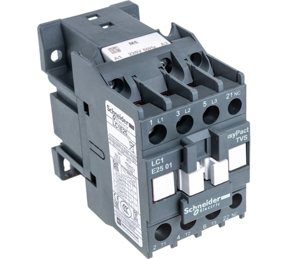 Контактор Systeme Electric E 1НЗ 25А 400В AC3 220В 50Гц LC1E2501M5 1