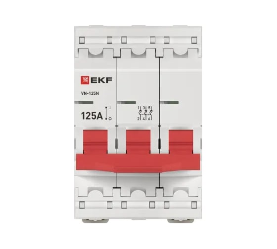 Выключатель нагрузки EKF ВН-125N 3Р 125А PROXIMA S1253125