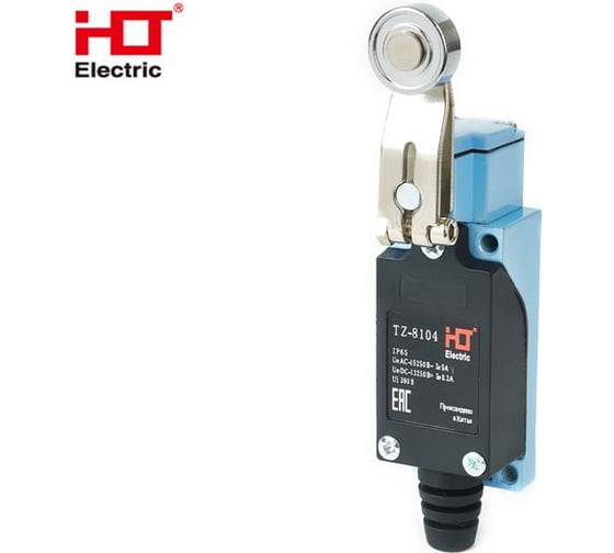 Концевой выключатель HLT TZ-8104 c поворотным роликом IP65 (уп./10 шт) 085-23-400