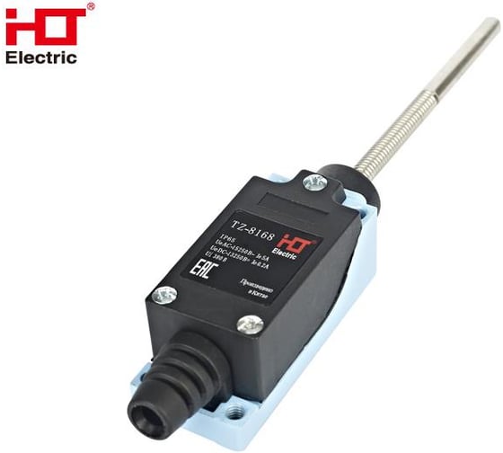 Концевой выключатель HLT TZ-8168 пружинный стержень IP65 (уп./10 шт) 085-23-407