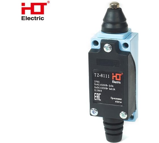 Концевой выключатель HLT TZ-8111 с плунжером прямого давления IP65 (уп./10 шт) 085-23-402