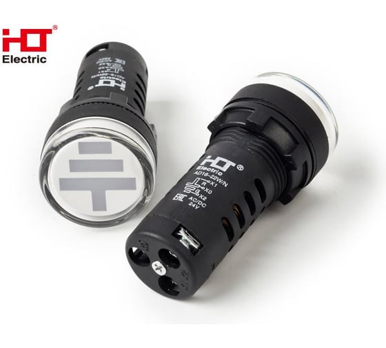 Лампа HLT - Индикатор Заземление, 24V AC/DC d22мм IP40 (10 шт в уп) 085-06-402