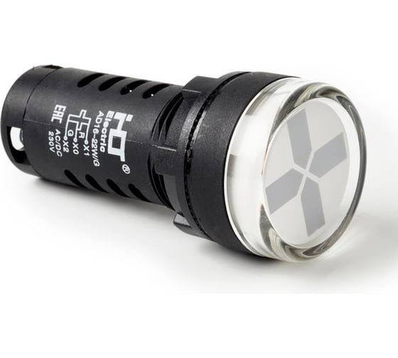 Лампа HLT - индикатор разъединителя 230V AC/DC d22мм IP40 Красный/Зеленый (10 шт в уп) 085-06-401