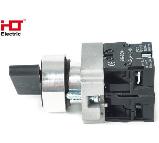 Переключатель HLT BJ25 черный 2 положения I-0 длинная ручка 1з+1р IP20 (20шт./уп.) 085-17-088