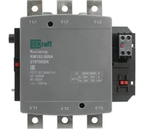 Автоматический выключатель дифференциального тока Dekraft Контактор 500А 220В_АС АС3_ АС4 1НО+1НЗ КМ-102 21970DEK