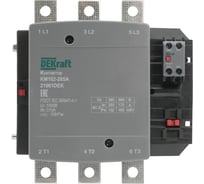 Контактор Dekraft 265А 220В_АС АС3_ АС4 1НО+1НЗ КМ-102 21961DEK