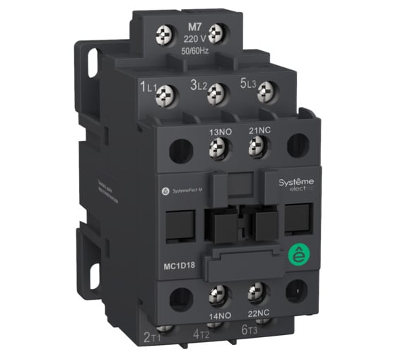Контактор Systeme Electric MC1D 3P 12A НО+НЗ 110V 50/60ГЦ MC1D12F7