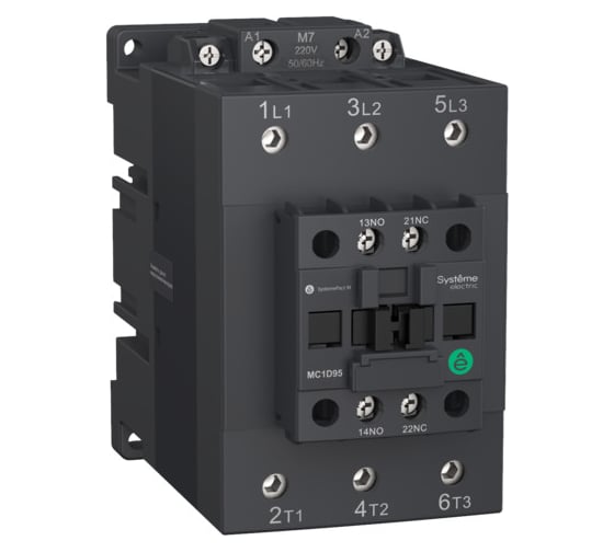 Контактор Systeme Electric MC1D 3P 80A НО+НЗ 24V 50/60ГЦ MC1D80B7