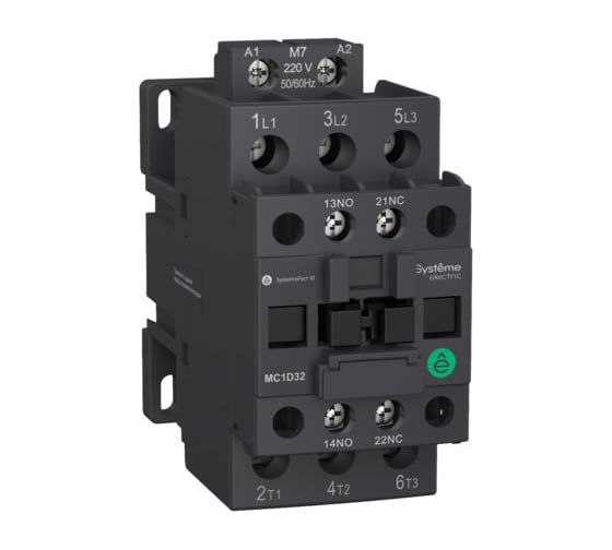 Контактор Systeme Electric MC1D 3P 32A НО+НЗ 24V 50/60ГЦ MC1D32B7