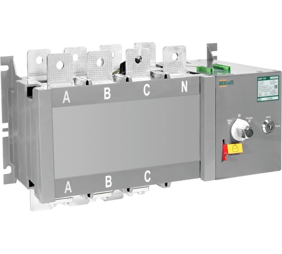 Автоматический ввод резерва Dekraft на реверс. выкл.-разъед. и мотор приводом 800A, 3P, 32кА АВР-108 42065DEK 1