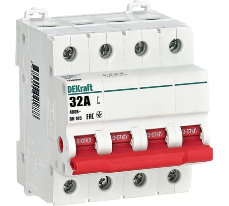 Выключатель-разъединитель Dekraft 4Р 32А ВН-105 17096DEK