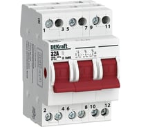 Трехпозиционный выключатель-разъединитель Dekraft 3P 32A ВР-103 17215DEK