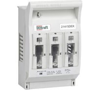 ПВР Dekraft горизонтальный, 160А, 3ф отключение, 1НО+1НЗ, навесной монтаж на шину, ПВР-102 21415DEK