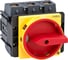Выключатель разъединитель Systeme Electric 3P 175A IP20, с красной рукояткой на дверцу, 4 винтами С ЗАМКОМ MSD175310R 1
