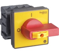 Выключатель разъединитель Systeme Electric 4P 25A IP20, с красной рукояткой на дверцу, 4 винта, 1 замок MSD25460R
