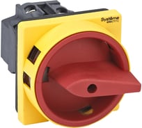 Выключатель разъединитель Systeme Electric 3P 20A IP20, с красной рукояткой на дверцу, 4 винтами С ЗАМКОМ MSD20310R