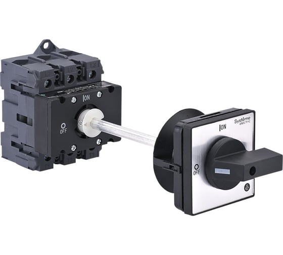 Выключатель разъединитель Systeme Electric 3P 80A IP20, с черной выносной рукояткой, на ДИН-рейке/плате MSD80340B 1