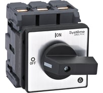 Выключатель разъединитель Systeme Electric 3P 80A IP20, с черной рукояткой на дверцу, 4 винтами MSD80320B