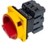 Выключатель разъединитель Systeme Electric 3P 63A IP20, с красной рукояткой на дверцу, 4 винтами С ЗАМКОМ MSD63310R 2