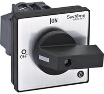 Выключатель разъединитель Systeme Electric 4P 20A IP20, с черной рукояткой на дверцу, 4 винтами MSD20420B