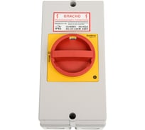 Главный аварийный выключатель-разъединитель Systeme Electric 3P 63A, закрытого исполнения IP65, с замком MSD63311R