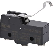 Миниатюрный концевой выключатель Dekraft 1НО1НЗ шарнирного крюкового типа 34032DEK