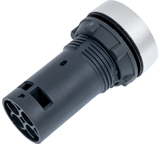 Кнопка Systeme Electric SB7 моноблочная, 22мм, зеленая, с возвратом, металл, 1НО, IP65 SB7EA31