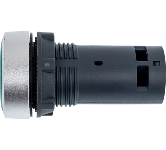 Кнопка Systeme Electric SB7 моноблочная, 22мм, зеленая, с возвратом, металл, 1НО, IP65 SB7EA31