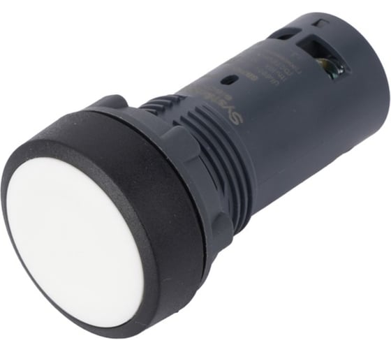 Кнопка Systeme Electric SB7 моноблочная, 22мм, белая, с возвратом, пластик, 1НО, IP65 SB7NA11