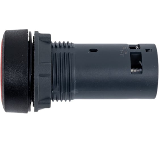 Кнопка Systeme Electric SB7 моноблочная, 22мм, красная, с возвратом, пластик, 1НО+1НЗ, IP65 SB7NA45