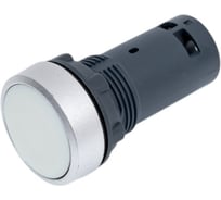 Кнопка Systeme Electric SB7 моноблочная, 22мм, белая, с возвратом, металл, 1НО, IP65 SB7EA11