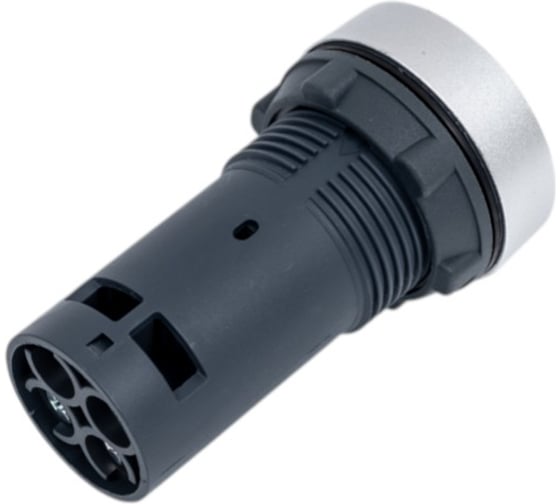 Кнопка Systeme Electric SB7 моноблочная, 22мм, белая, с возвратом, металл, 1НО, IP65 SB7EA11