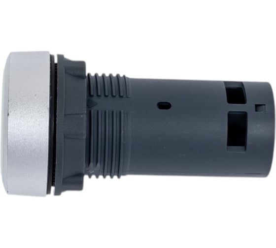 Кнопка Systeme Electric SB7 моноблочная, 22мм, белая, с возвратом, металл, 1НО, IP65 SB7EA11