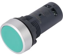 Кнопка Systeme Electric SB7 моноблочная, 22мм, зеленая, с возвратом, металл, 1НО+1НЗ, IP65 SB7EA35