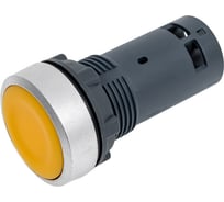 Кнопка Systeme Electric SB7 моноблочная, 22мм, желтая, с возвратом, металл, 1НО, IP65 SB7EA51
