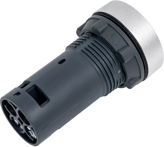 Кнопка Systeme Electric SB7 моноблочная, 22мм, желтая, с возвратом, металл, 1НО, IP65 SB7EA51