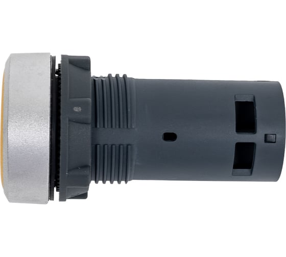 Кнопка Systeme Electric SB7 моноблочная, 22мм, желтая, с возвратом, металл, 1НО, IP65 SB7EA51