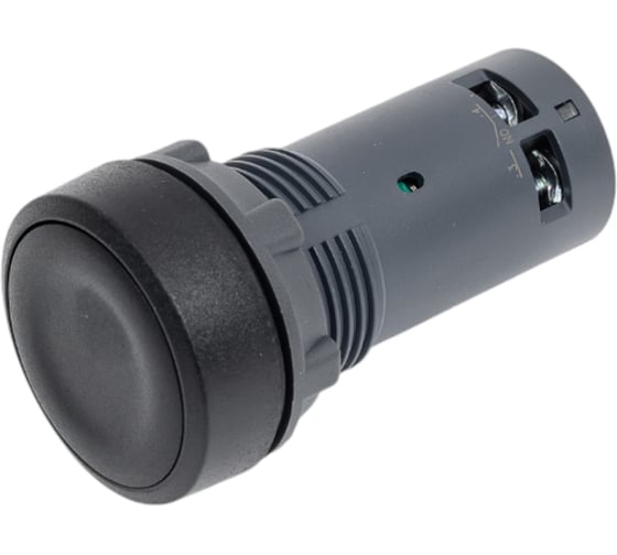 Кнопка Systeme Electric SB7 моноблочная, 22мм, черная, с возвратом, пластик, 2НО, IP65 SB7NA23 1