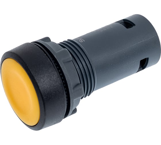 Кнопка Systeme Electric SB7 моноблочная, 22мм, черная, с возвратом, пластик, 1НО, IP65 SB7NA51