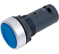 Кнопка Systeme Electric SB7 моноблочная, 22мм, синяя, с возвратом, металл, 1НО+1НЗ, IP65 SB7EA65