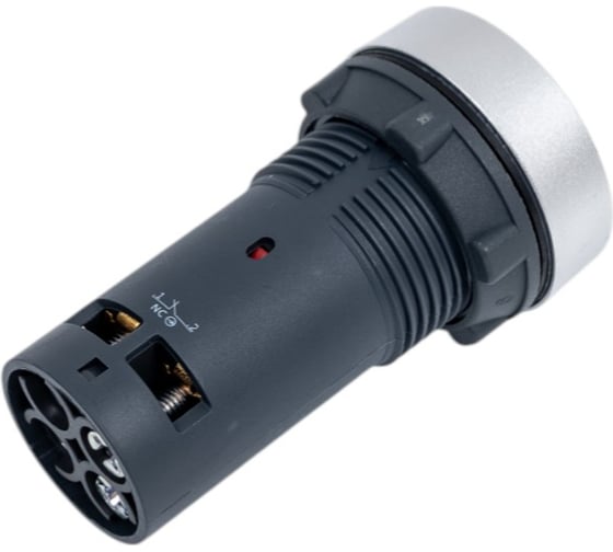 Кнопка Systeme Electric SB7 моноблочная, 22мм, синяя, с возвратом, металл, 1НО+1НЗ, IP65 SB7EA65