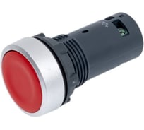 Кнопка Systeme Electric SB7 моноблочная, 22 мм, красная с возвратом, металл, 1НО+1НЗ, IP65 SB7EA45