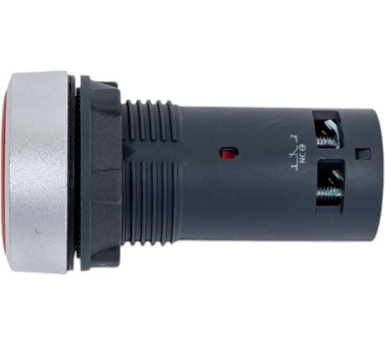 Кнопка Systeme Electric SB7 моноблочная, 22мм, красная, с возвратом, металл, 1НО+1НЗ, IP65 SB7EA45