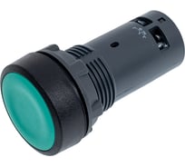 Кнопка Systeme Electric SB7, моноблочная, 22 мм, зеленая с возвратом, пластик, 1НО+1НЗ, IP65 SB7NA35